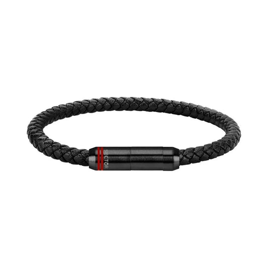 Bracciale Uomo Sector SZV101 Argento Nero - Yestore