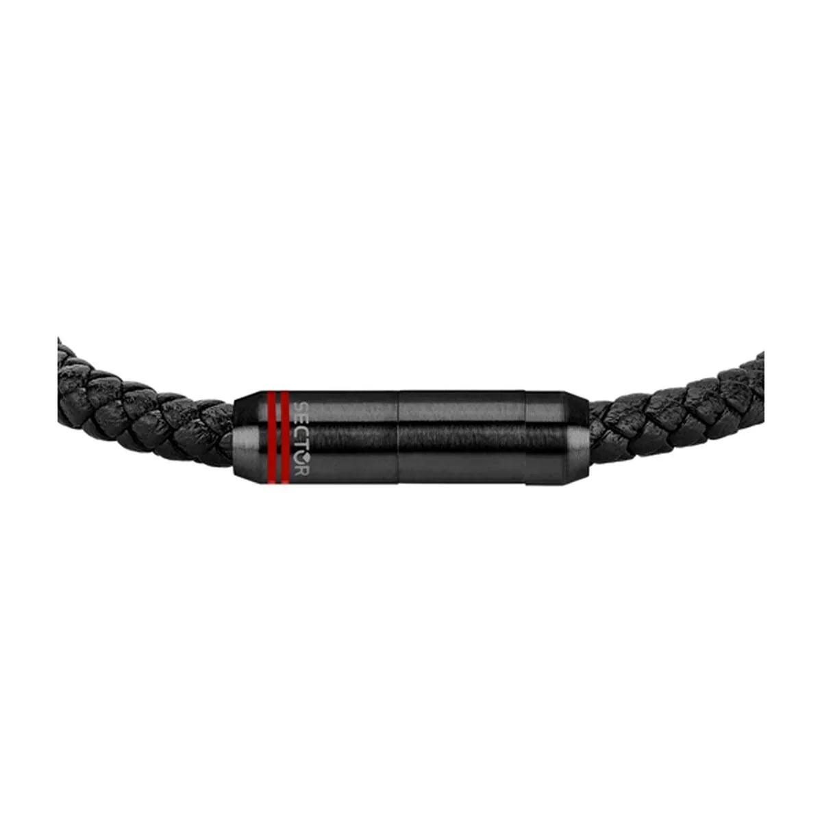 Bracciale Uomo Sector SZV101 Argento Nero - Yestore