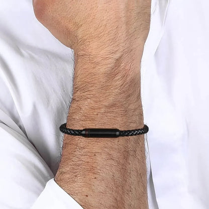 Bracciale Uomo Sector SZV101 Argento Nero - Yestore