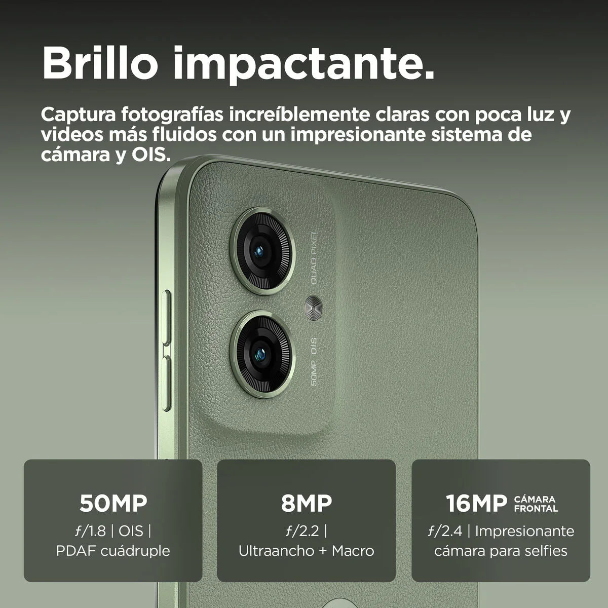 Smartphone Motorola Moto G55 5G DS 8 GB RAM 256 GB Verde - Yestore