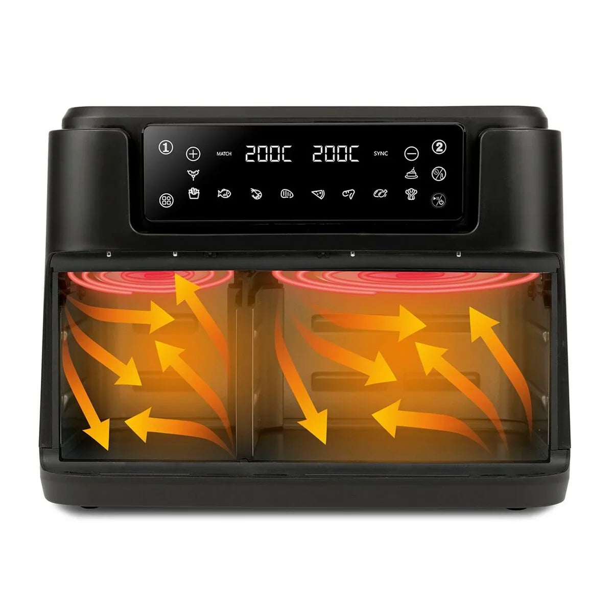 Friggitrice ad Aria Girmi FG26 Nero 2400 W - Yestore