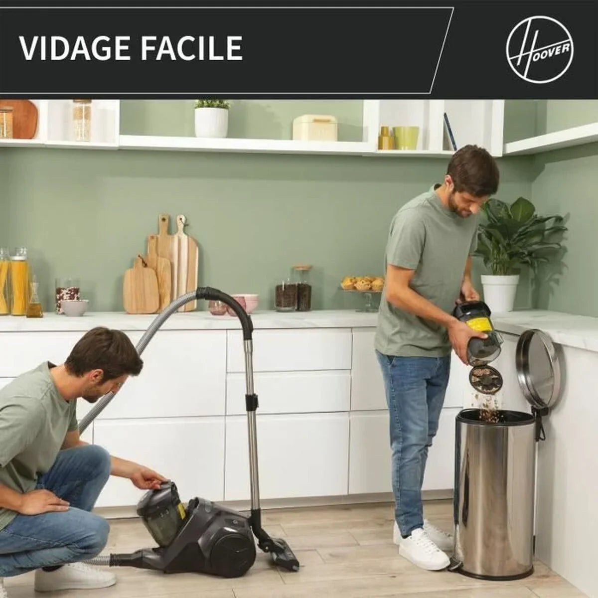 Aspirapolvere Hoover HP321PAF 850 W Nero Grigio - Yestore