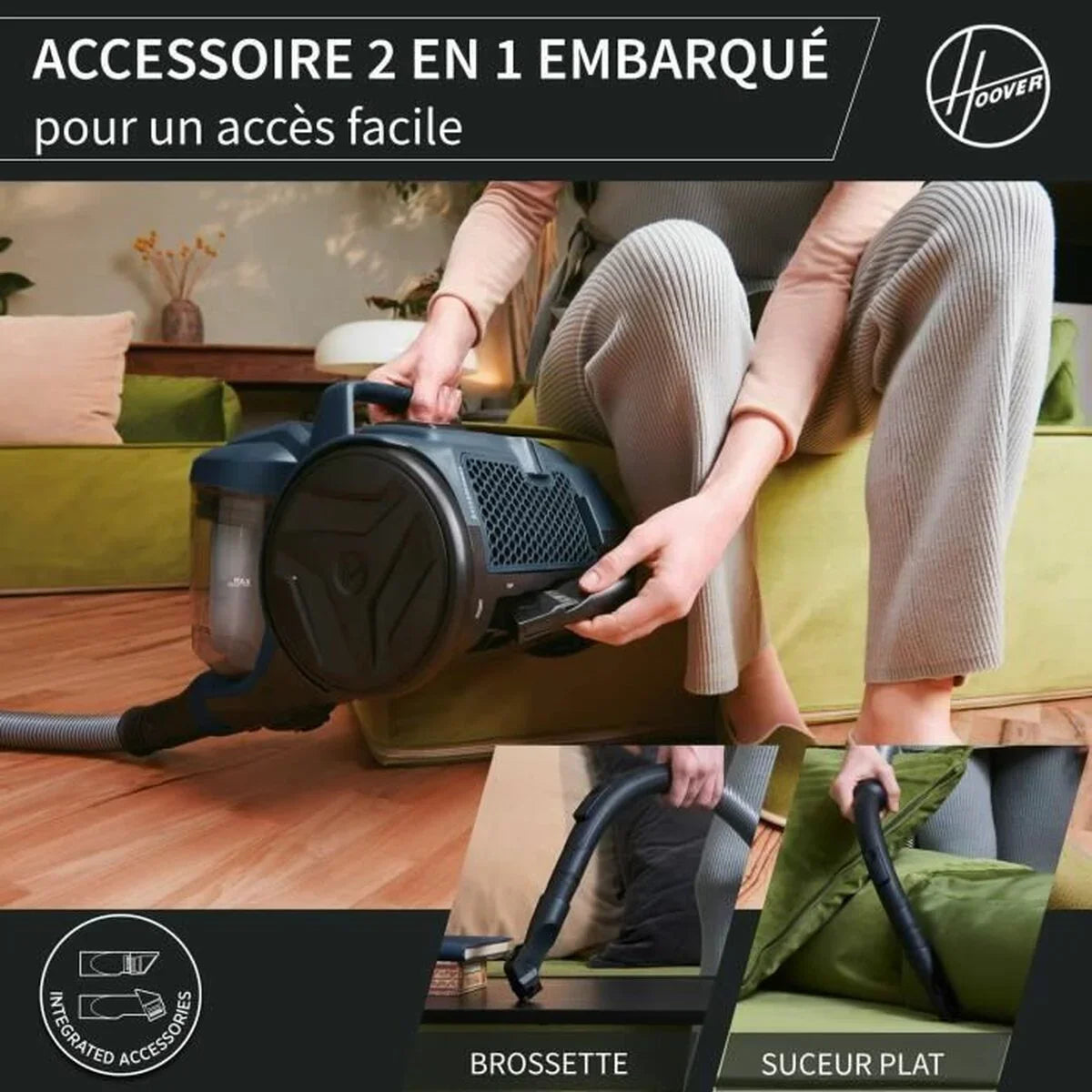 Aspirapolvere Hoover HP110HM Azzurro 700 W - Yestore