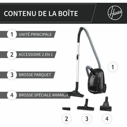 Aspirapolvere Hoover HE120PET 011 Nero Grigio 700 W - Yestore
