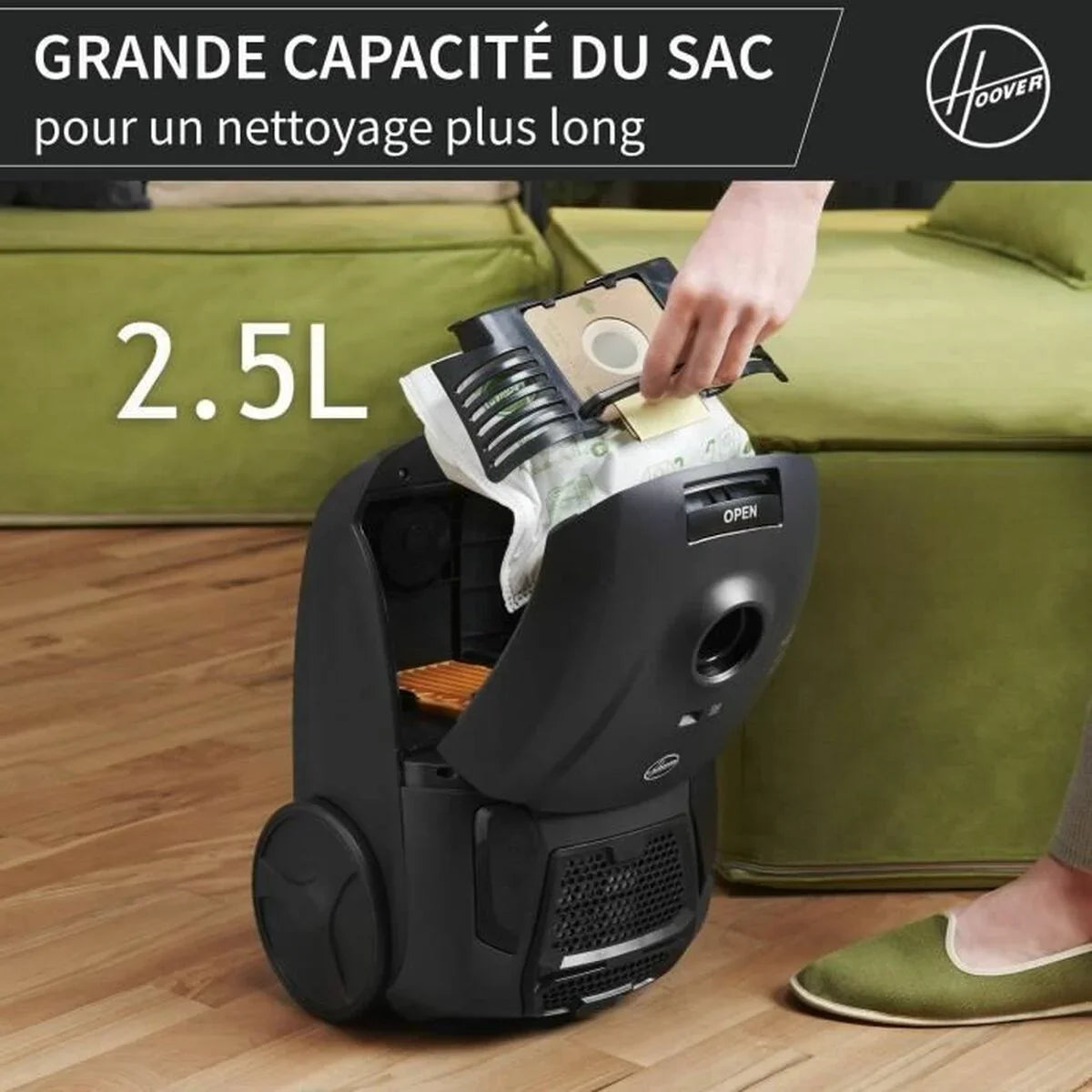 Aspirapolvere Hoover HE120PET 011 Nero Grigio 700 W - Yestore