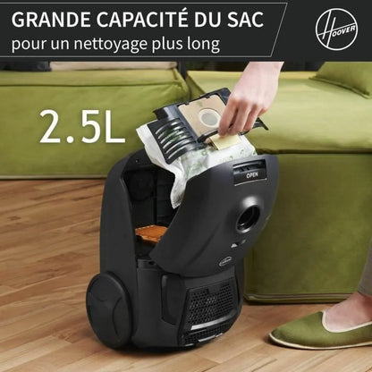Aspirapolvere Hoover HE120PET 011 Nero Grigio 700 W - Yestore