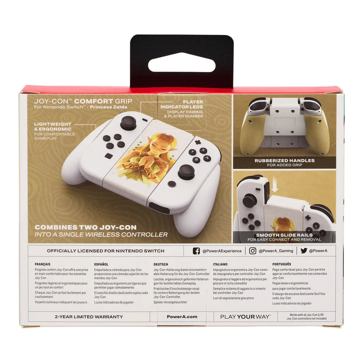 Gaming Control Powera NSAC0059-01 Nintendo Switch White/Gold - Yestore