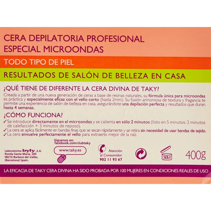 Body Hair Removal Wax Sensaciones Taky (400 g) - Yestore