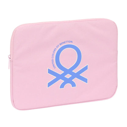 Laptop Cover Benetton Pink Pink (34 x 25 x 2 cm) - Yestore