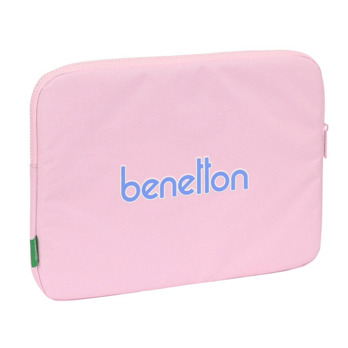 Laptop Cover Benetton Pink Pink (34 x 25 x 2 cm) - Yestore