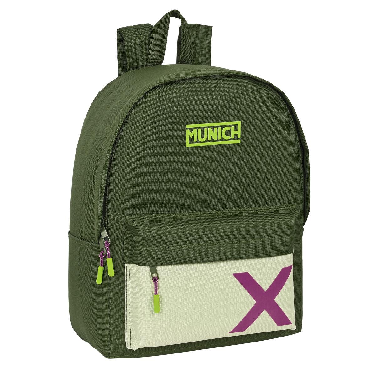 Laptop Backpack Munich Bright Khaki Green 31 x 40 x 16 cm - Yestore