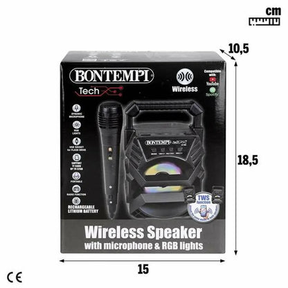 Altoparlante Bluetooth con Microfono Karaoke Colorbaby - Yestore