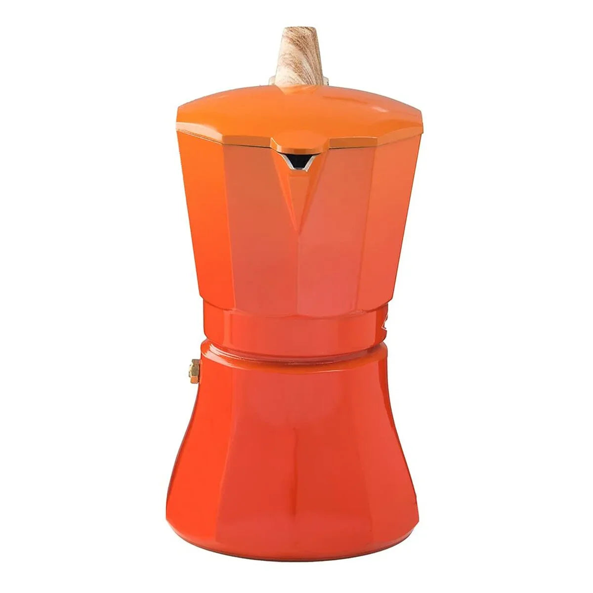 Caffettiera Italiana Oroley Petra Arancio Alluminio 6 Tazze - Yestore