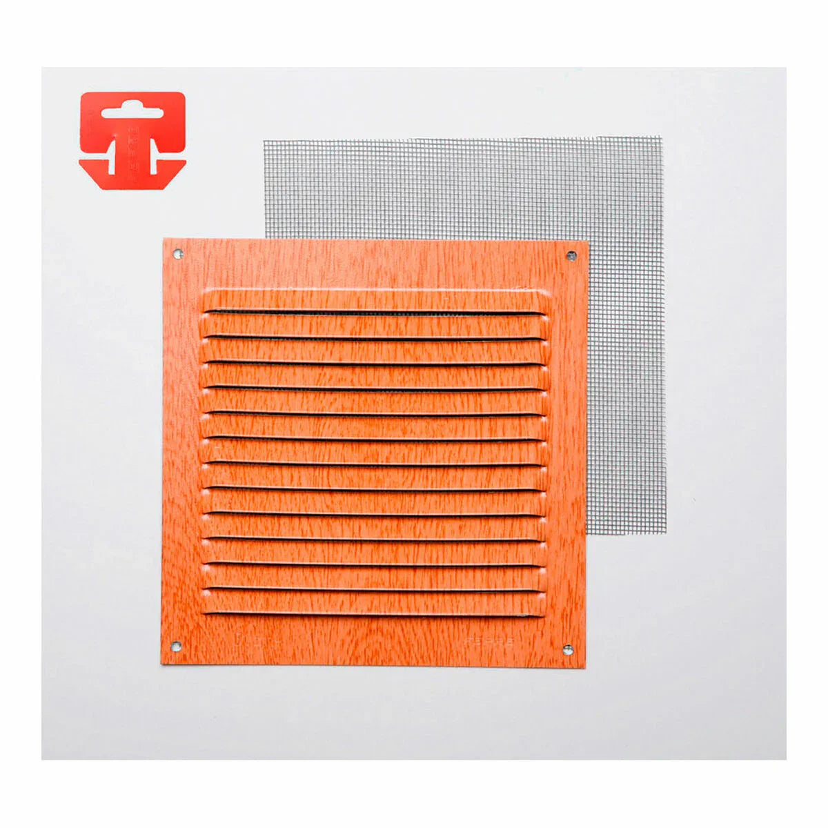Griglia Fepre Zanzariera Alluminio Faggio (15 x 15 cm) - Yestore