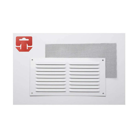 Griglia Fepre Zanzariera Laccato Alluminio Bianco (30 x 15 cm) - Yestore