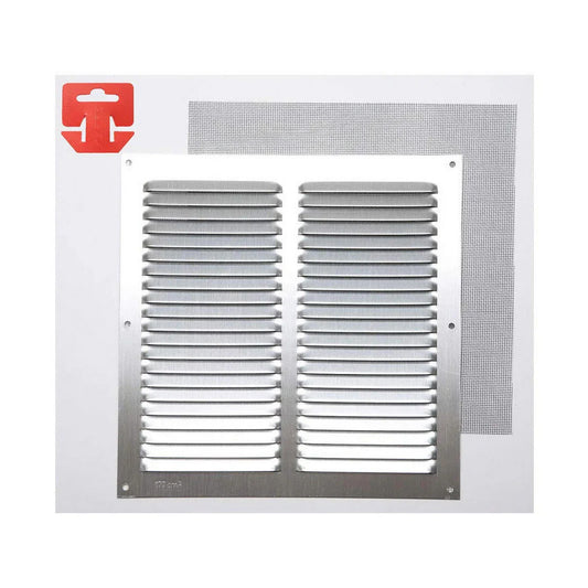 Griglia Fepre Zanzariera Alluminio Cromato (25 x 25 cm) - Yestore