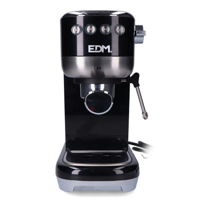 Caffettiera Express a Leva EDM 07707 Nero 2 Tazze 1,3 L - Yestore