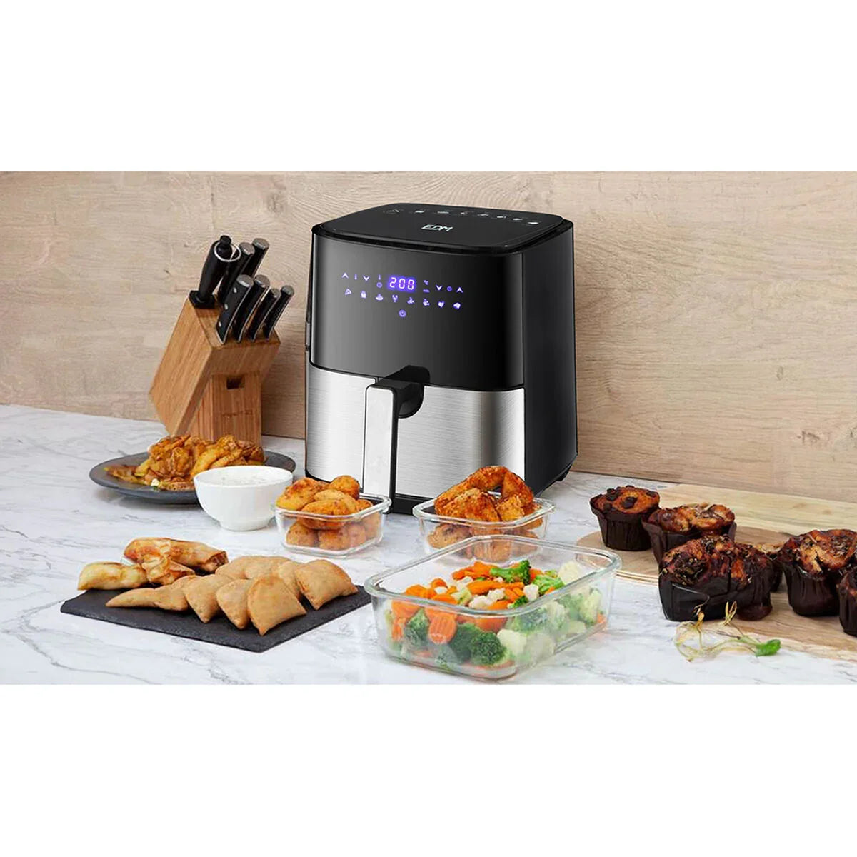 Friggitrice ad Aria EDM 07790 1450 W 5 L Display LED - Yestore