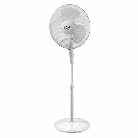 Ventilatore a Piantana EDM 33510 Bianco 45 W - Yestore