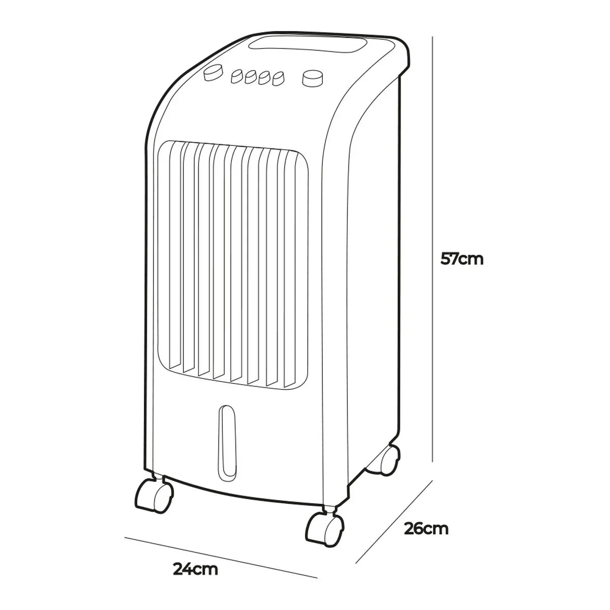 Climatizzatore Portatile EDM 33516 80 W 3,6 L - Yestore