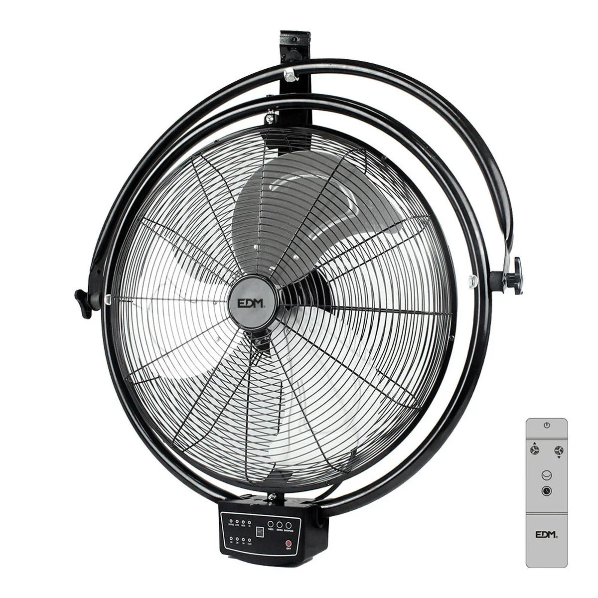 Ventilatore da Parete EDM 33520 Nero 120 W industriale Soffitto - Yestore