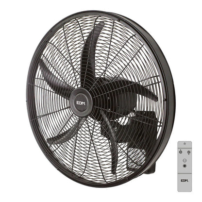 Ventilatore da Parete EDM 33521 Nero 100 W Ø 45 cm - Yestore