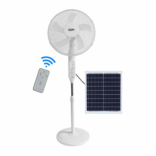 Ventilatore a Piantana EDM 33523 Bianco 25 W Solare - Yestore