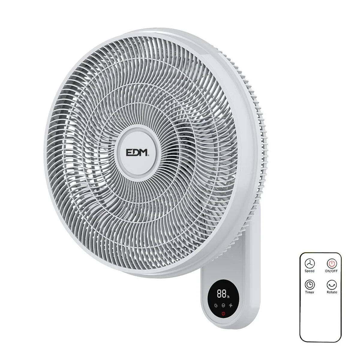 Ventilatore da Parete EDM Bianco 50 W - Yestore