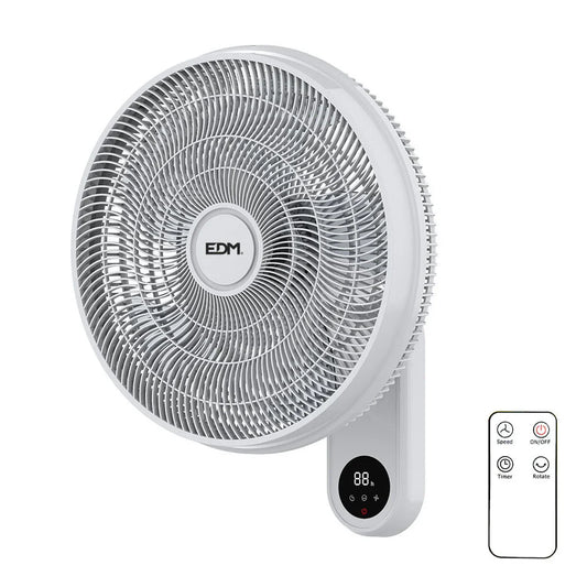 Ventilatore da Parete EDM Bianco 50 W - Yestore