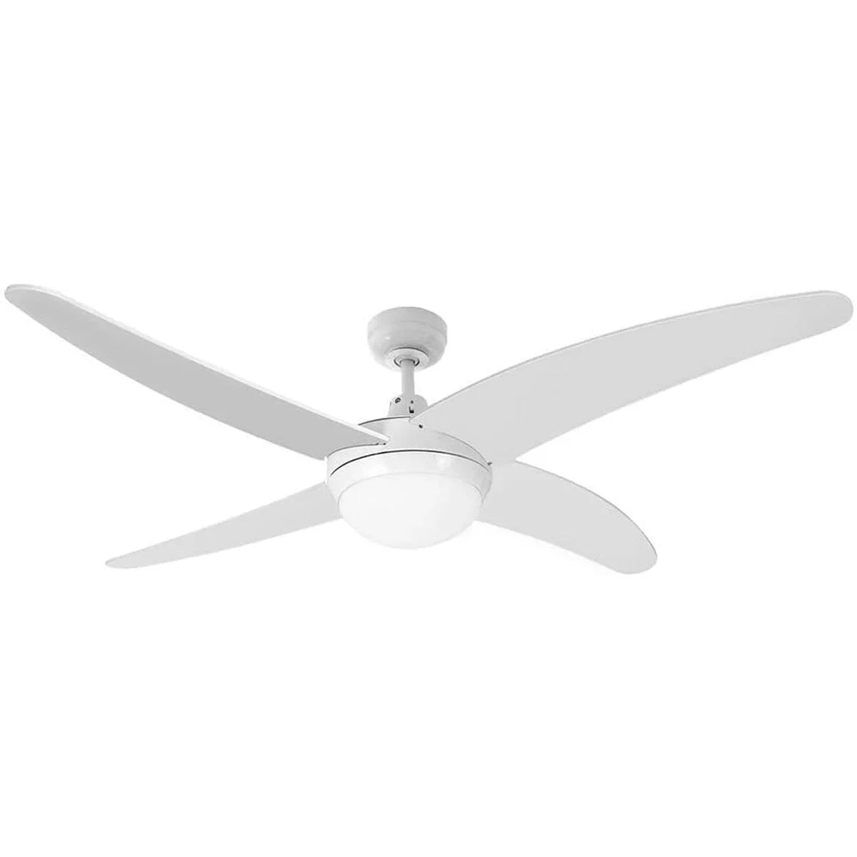 Ventilatore da Soffitto con Luce EDM 33806 Caspio Bianco 60 W - Yestore