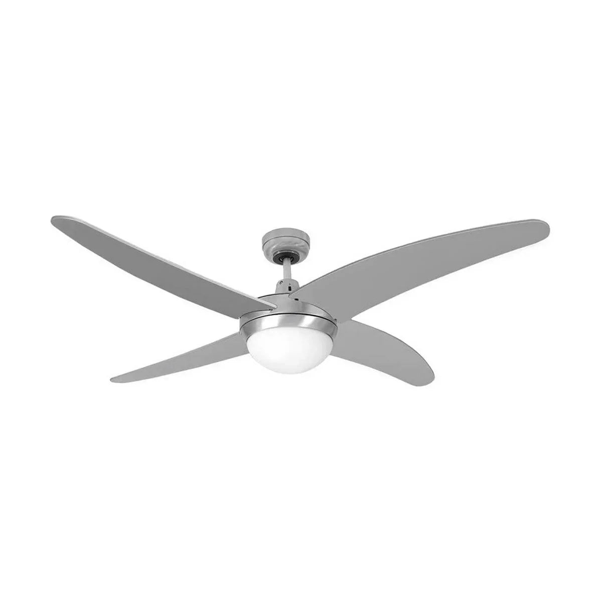 Ventilatore da Soffitto con Luce EDM 33807 Caspio Argentato 60 W - Yestore