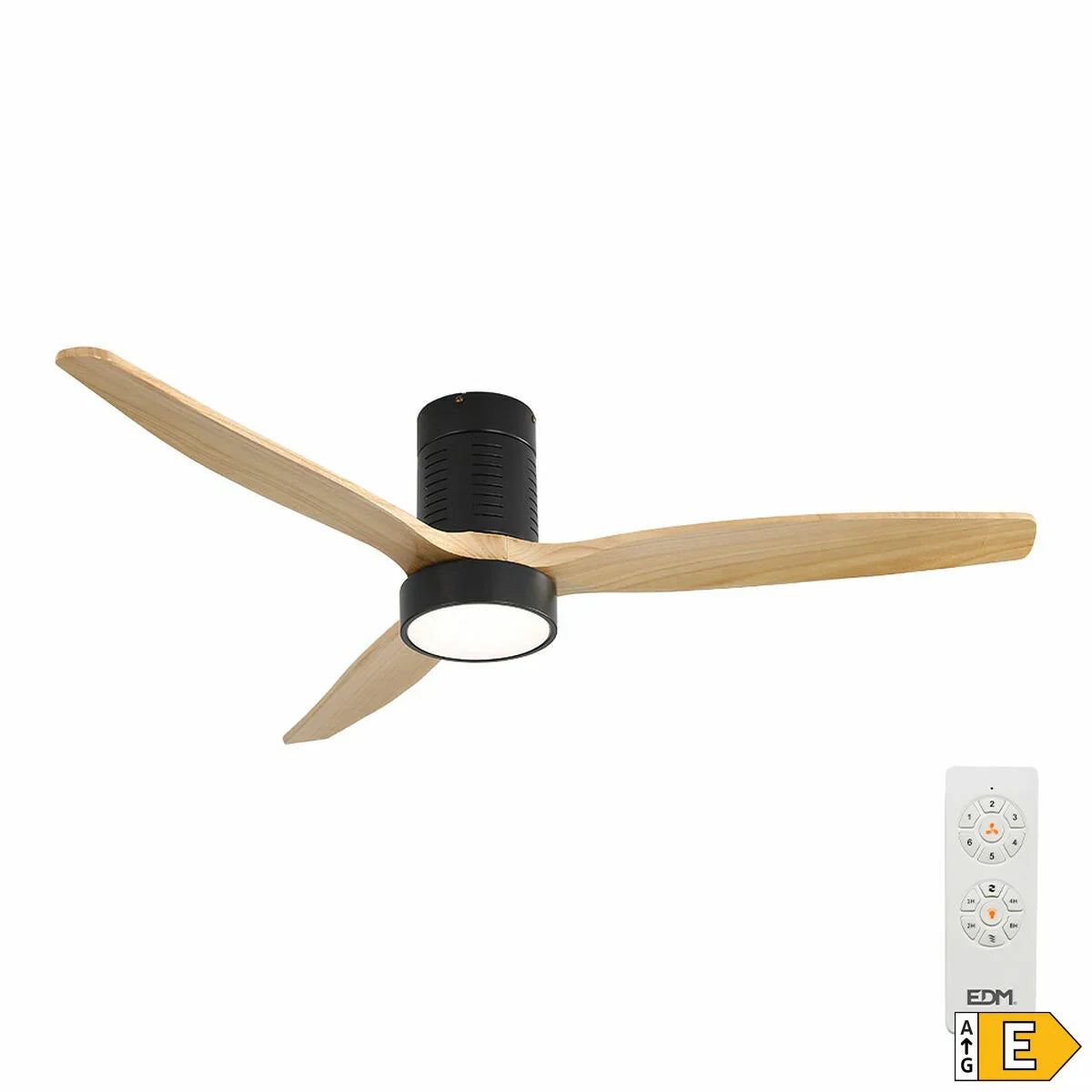 Ventilatore da Soffitto con Luce EDM 33823 Kara 30 W 2190 Lm - Yestore