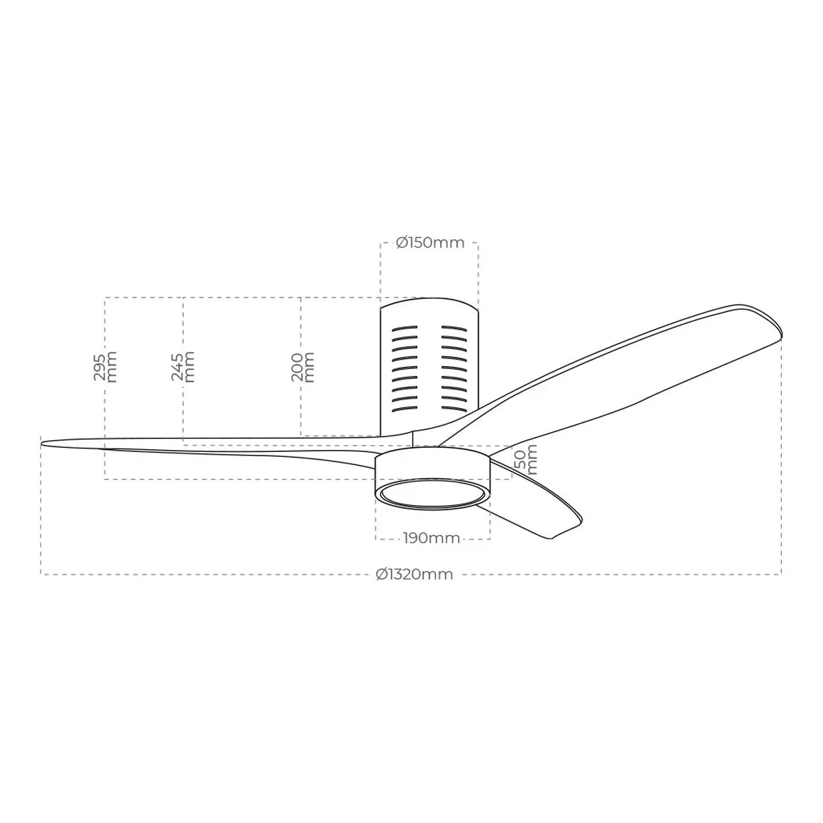 Ventilatore da Soffitto con Luce EDM 33825 Kara 30 W 2190 Lm - Yestore