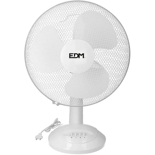 Ventilatore da Tavolo EDM Ø 40 x 61 cm Bianco 45 W - Yestore