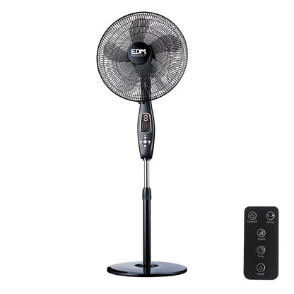 Ventilatore a Piantana EDM 33967 Nero 60 W - Yestore