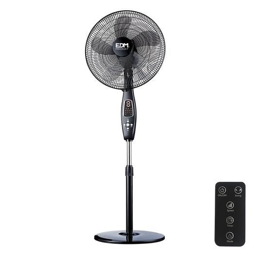Ventilatore a Piantana EDM 33967 Nero 60 W - Yestore
