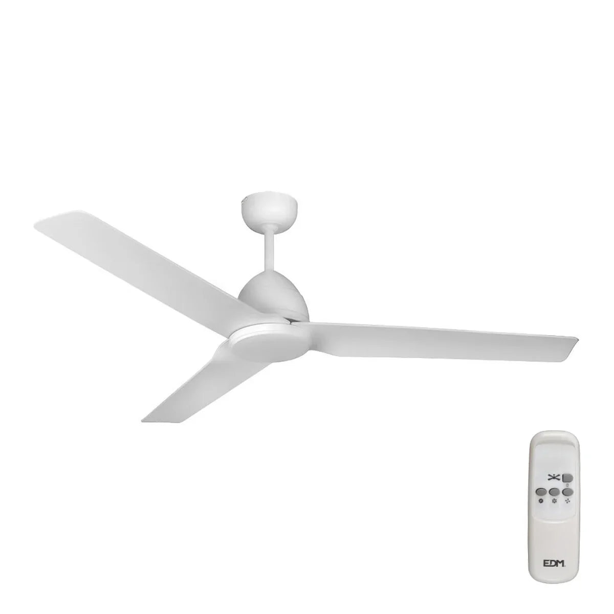 Ventilatore da Soffitto EDM 33986 Java Bianco 60 W Ø 130 cm - Yestore