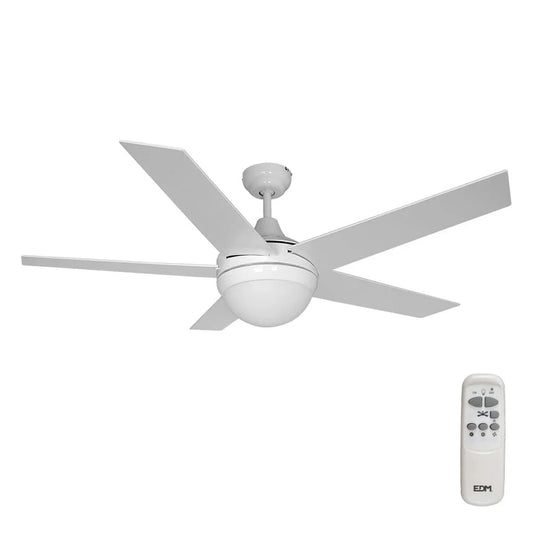 Ventilatore da Soffitto con Luce EDM 33988 Adriatico Bianco 60 W - Yestore
