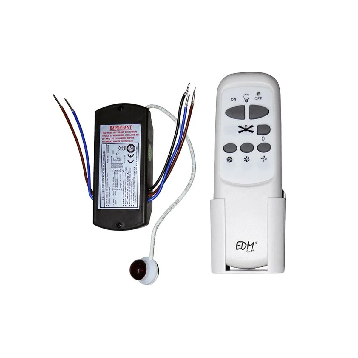 Telecomando Universale EDM 33997 Bianco Ventilatore da Soffitto - Yestore