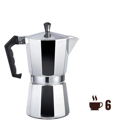 Caffettiera Italiana EDM Alluminio 6 Tazze - Yestore