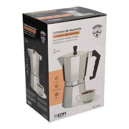 Caffettiera Italiana EDM Alluminio 6 Tazze - Yestore