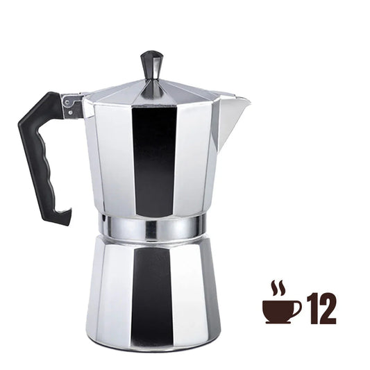 Caffettiera Italiana EDM Alluminio 12 Tazze - Yestore