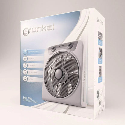 Ventilatore da Terra Grunkel BOX FAN Grigio 50 W - Yestore