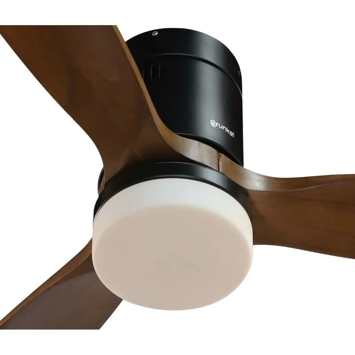 Ventilatore da Soffitto con Luce Grunkel Marrone Nero 55 W - Yestore