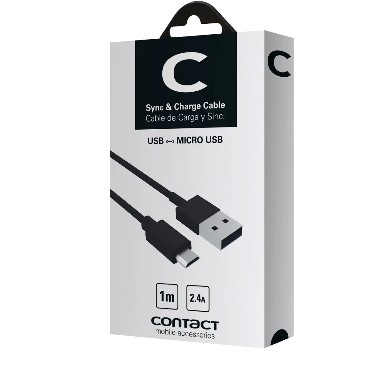 USB Cable to Micro USB Contact 1 m Black - Yestore