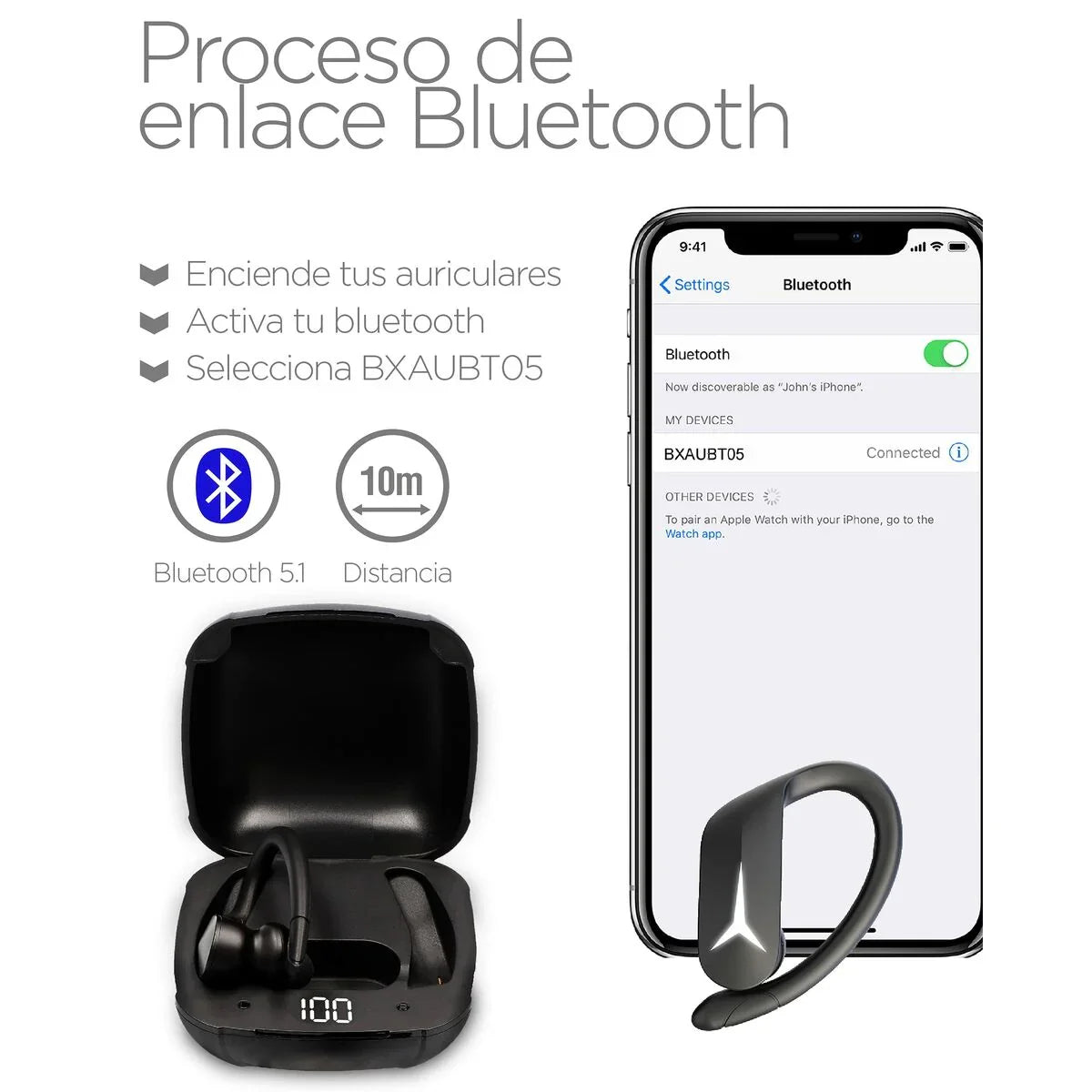 Sports Headphones KSIX Sport Buds 2 700 mAh - Yestore