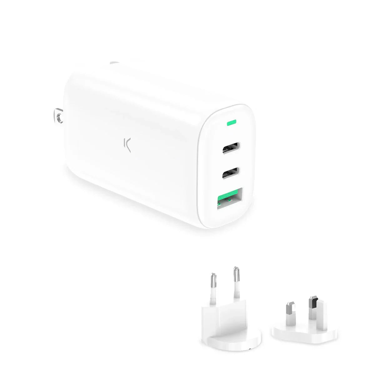 Wall Charger KSIX GaN White 65 W - Yestore