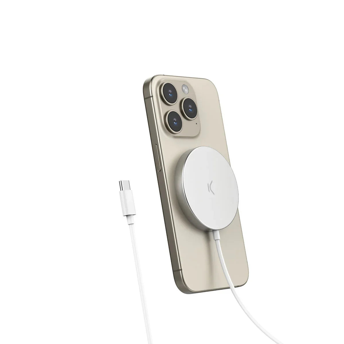 Caricabatterie Senza Fili KSIX MagniBoost Bianco - Yestore