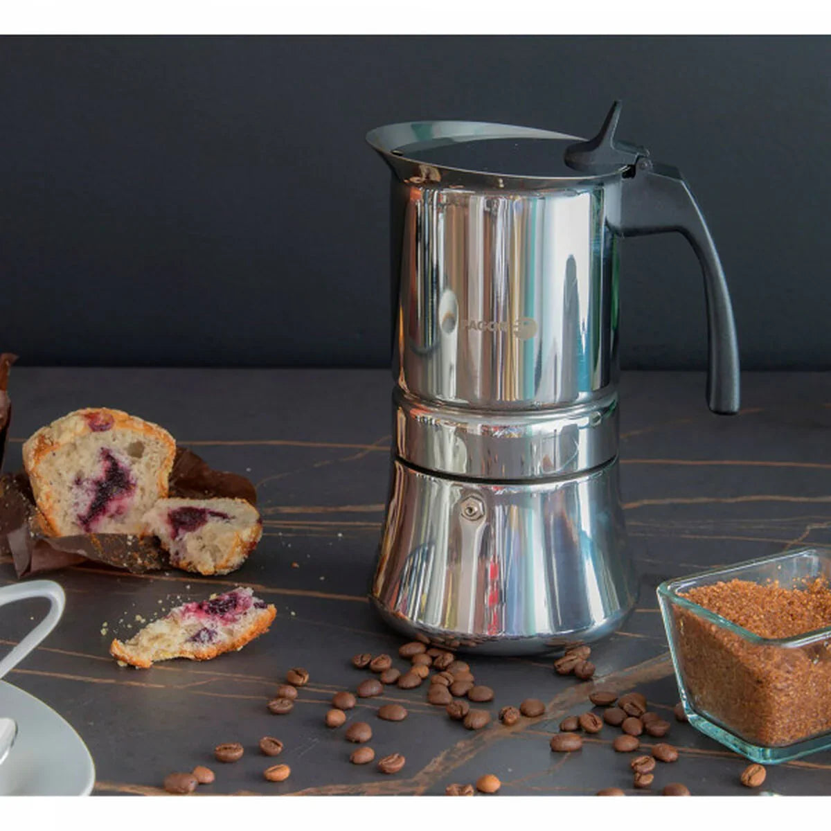Italian Coffee Pot Fagor Stainless steel - Yestore