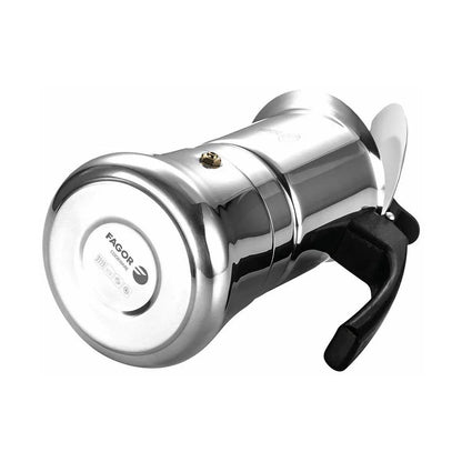 Caffettiera Italiana Fagor Acciaio inossidabile 18/10 10 Tazze Nero - Yestore